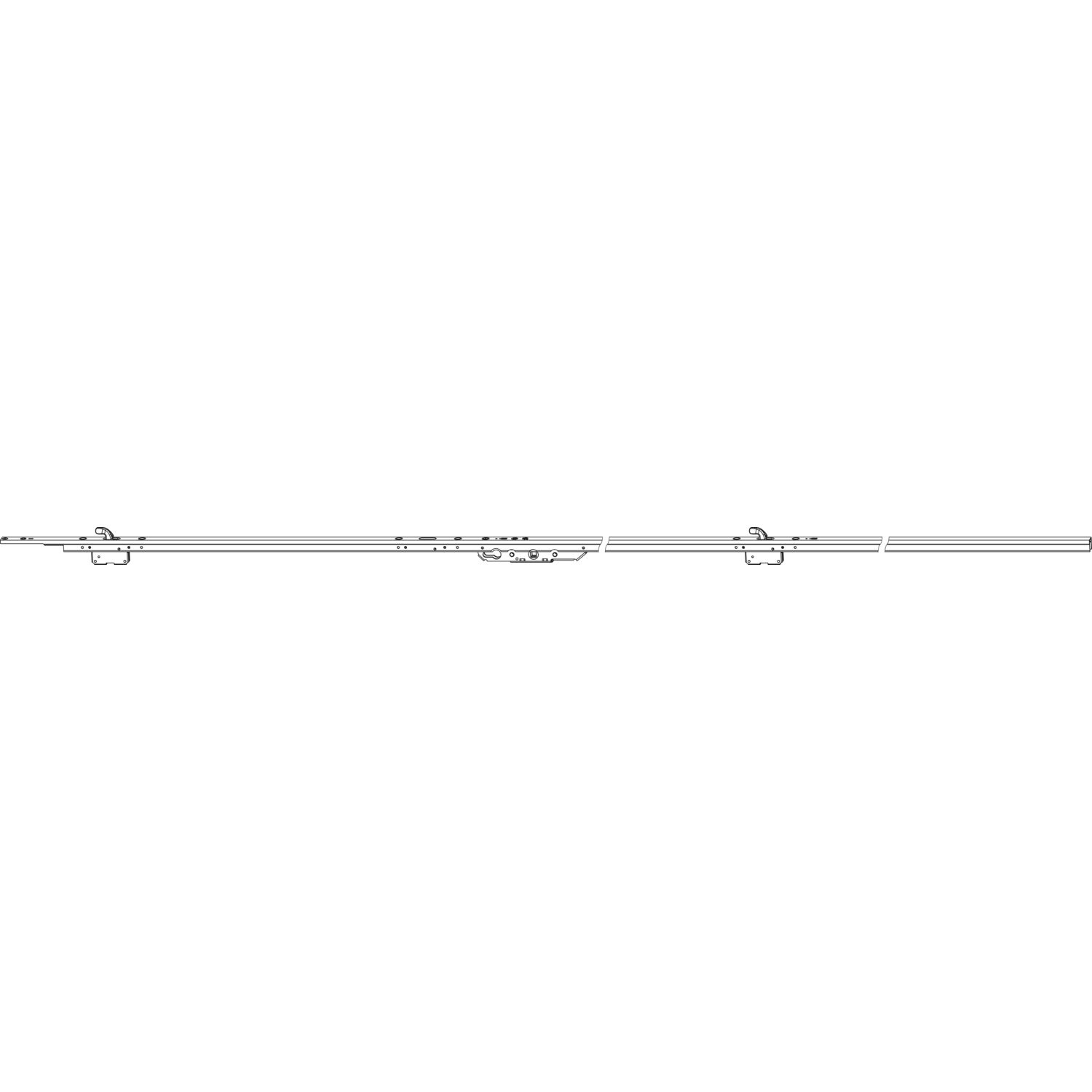 Maco #224154 HS Hakengetriebe PZ DM 27,5, FFH 1835-2560 mm, Alu silber eloxiert (224154)