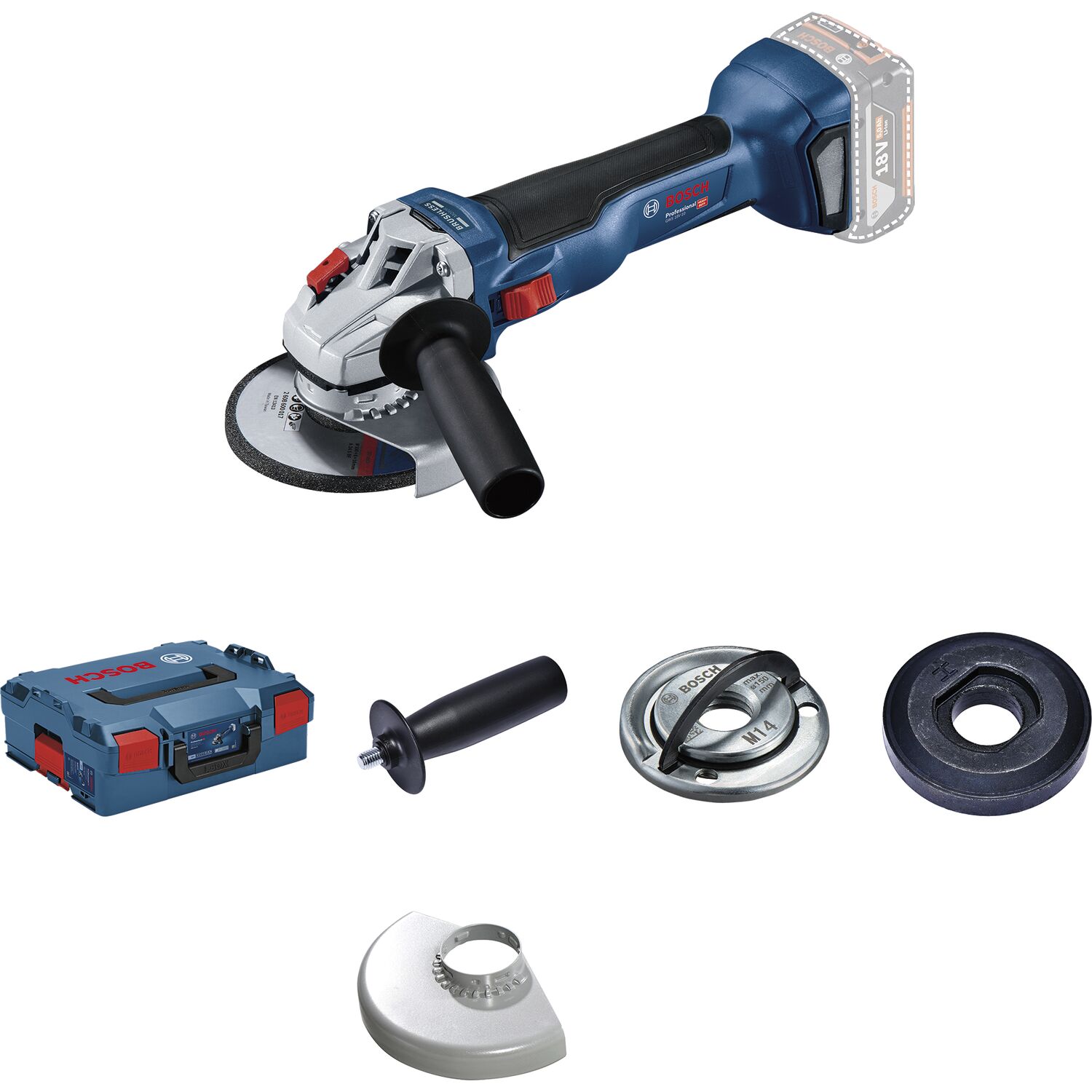 Bosch Akku-Winkelschleifer GWS 18V-10/125 18 Volt