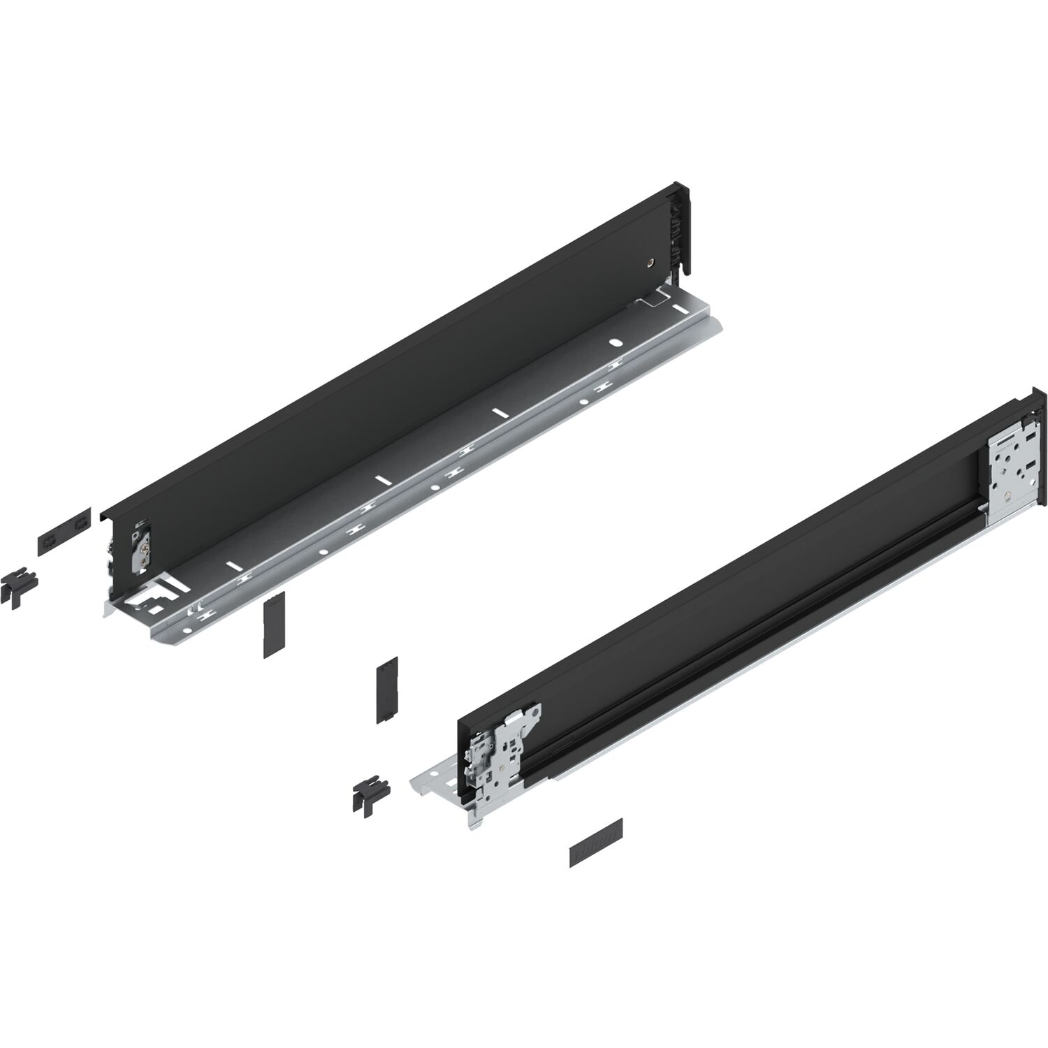 blum LEGRABOX special edition Innenzarge Höhe M, NL 550 mm, Carbonschwarz