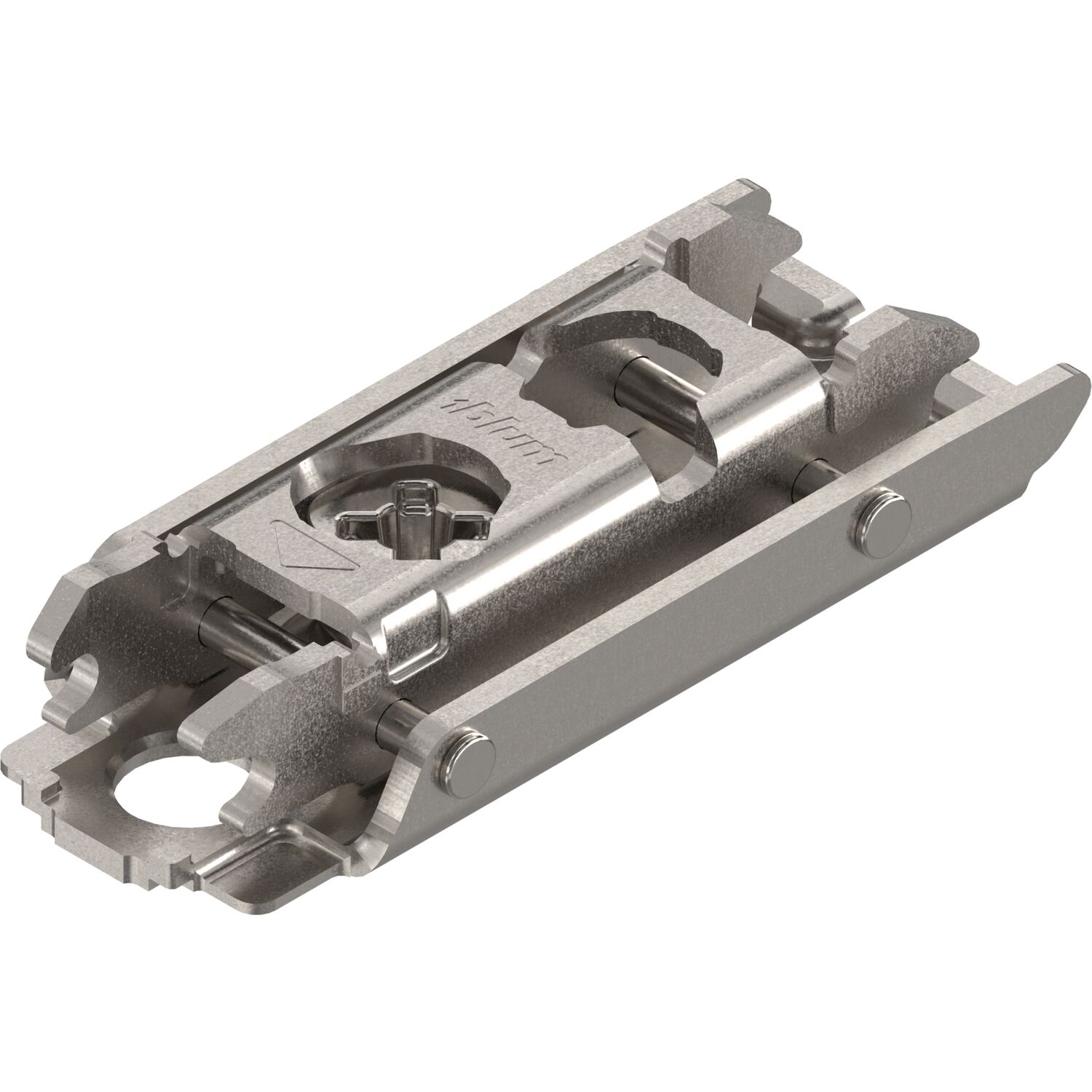 blum CLIP Exzenter Montageplatte gerade Stahl Schrauben Distanz 0mm