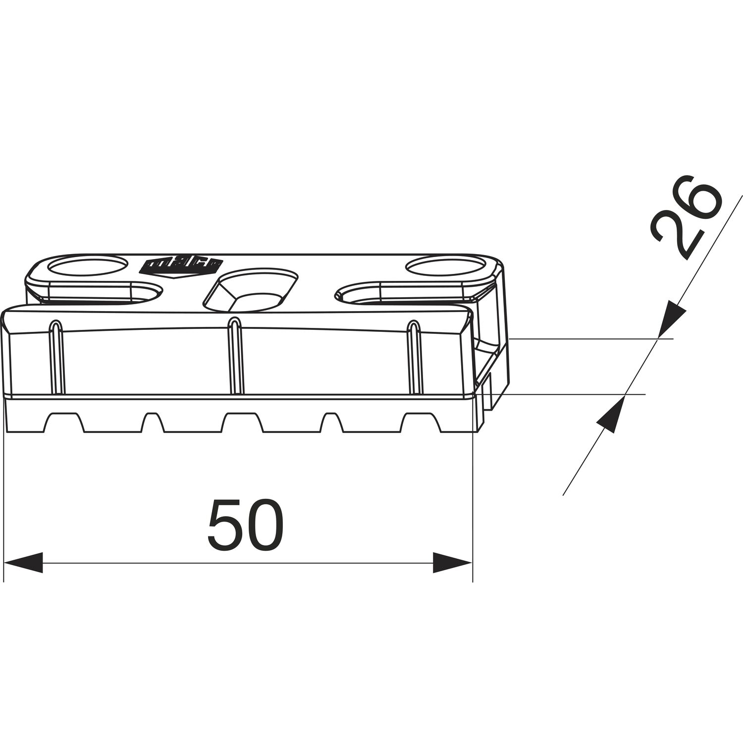 Maco #355270 MACO Schließteil iS PVC 12/20-13, KBE System 70, APD -2 mm, silber (355270)