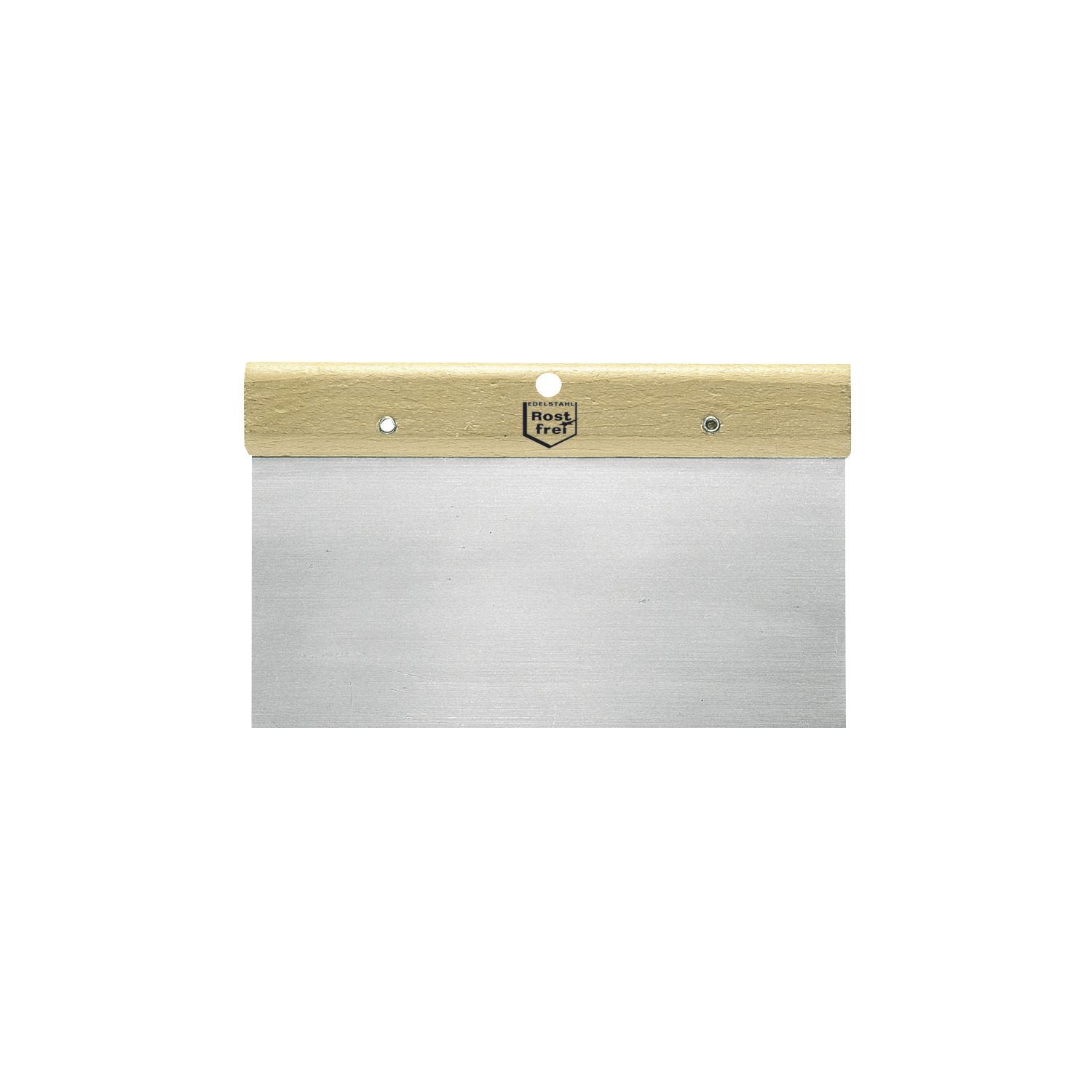 Japanspachtel rostfrei mit Holzgriffleiste Breite 160 mm