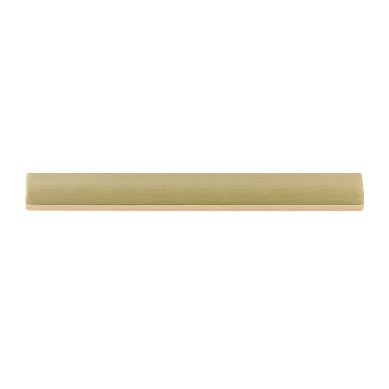 furnipart Griffleiste Edge Straight Lochabstand 2x160,Länge 350mm,Aluminium messing matt gebürstet