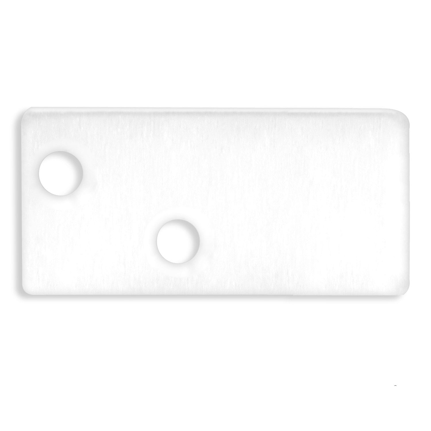 ISOLED Endkappe EC95 Aluminium weiß RAL 9003 für Profil FURNIT6 D inkl. Schrauben
