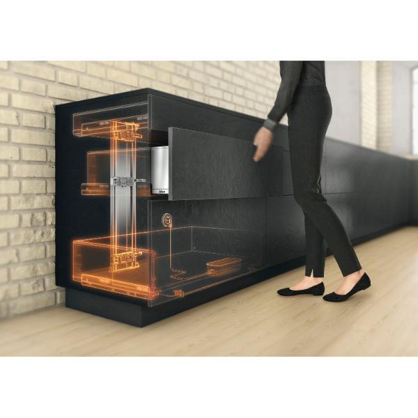 blum SERVO-DRIVE Trägerprofil abgelängt, mit montiertem Kabel,Länge 750, Alu