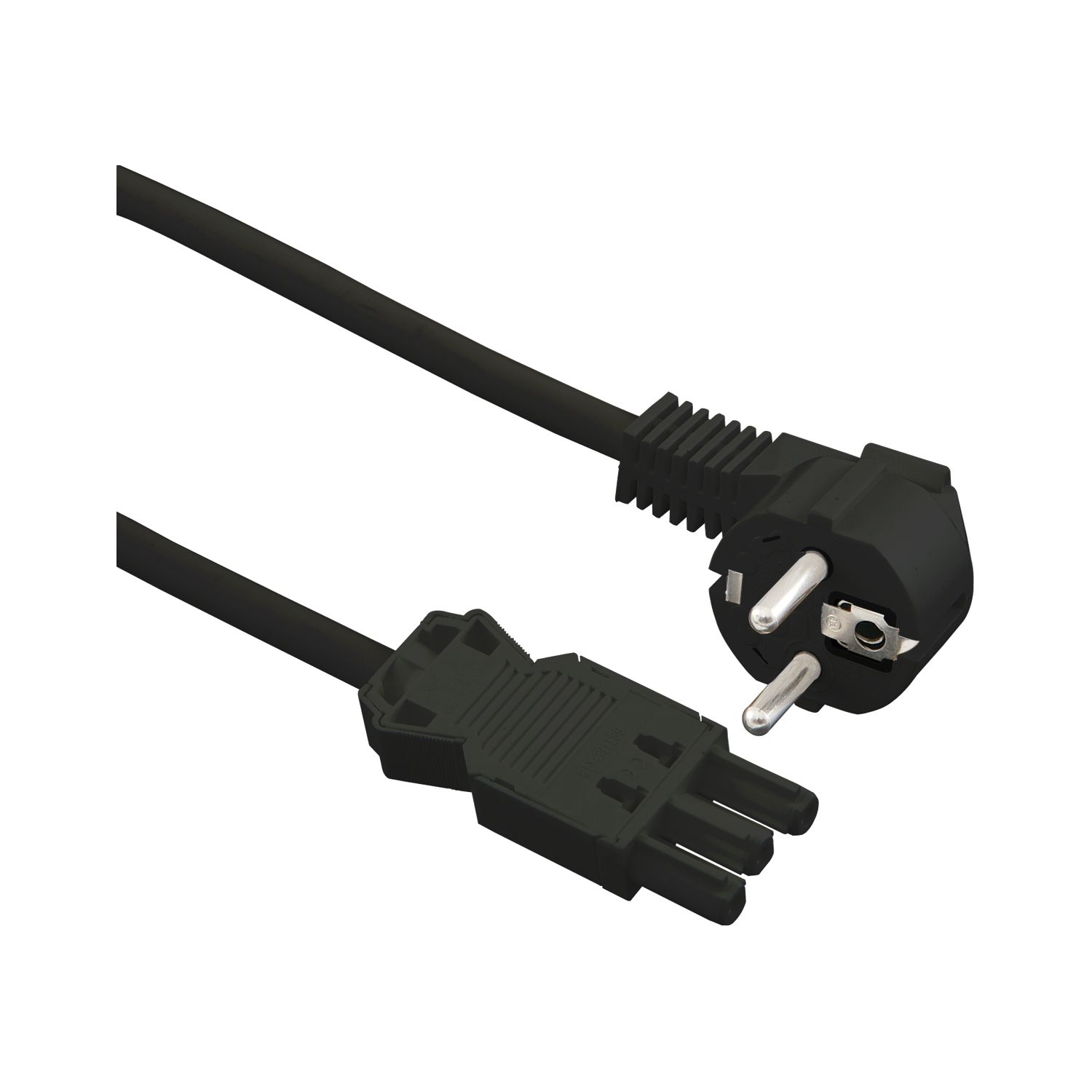 Anschlussleitung Gerätekupplung GST18/Schukostecker 3000 mm schwarz