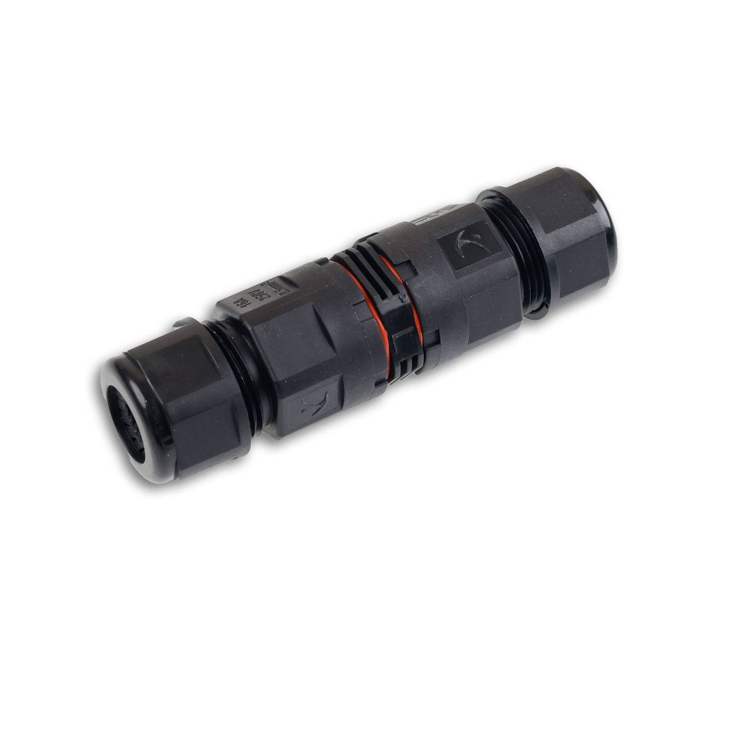 ISOLED Kabelverbinder IP68 3-polig 0.75-2.5mm² mit Federklemme max. 250V 16A Manteldm. 6.5-11mm