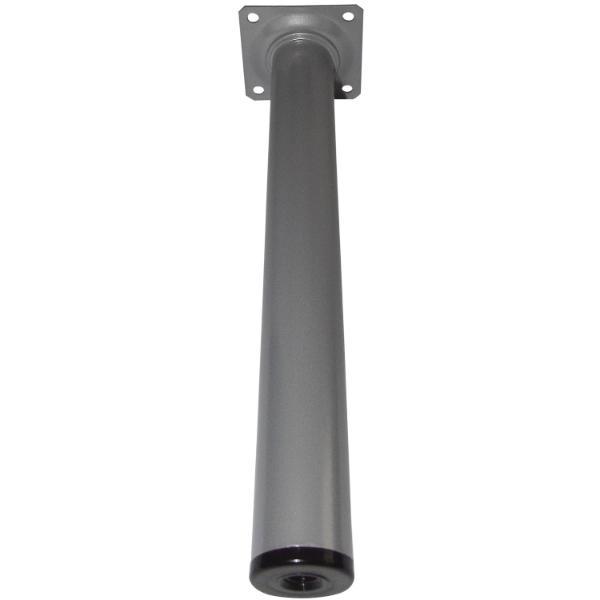 ELEMENT SYSTEM Möbelfuß Rundrohr ø 30 mm, Länge 300 mm, Stahl silber RAL 9006