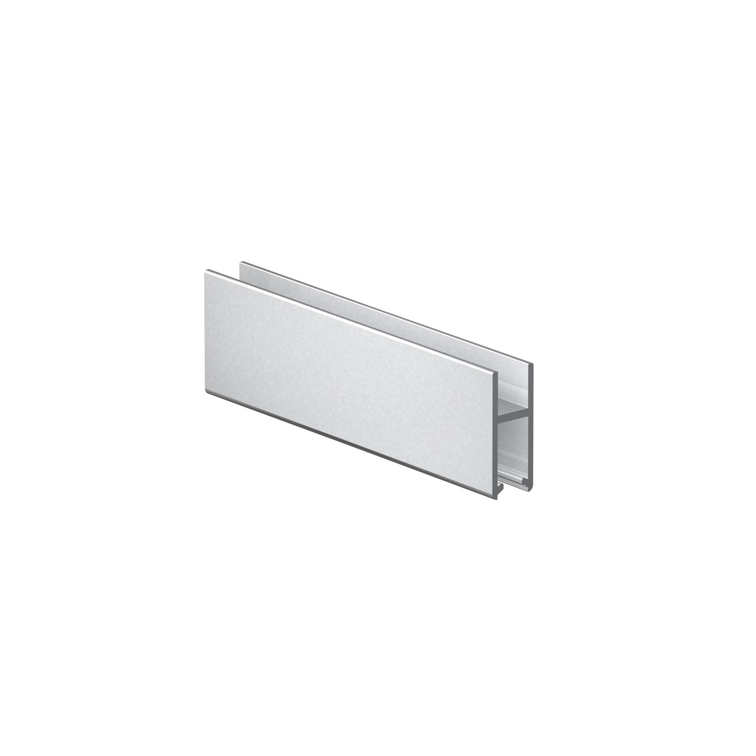 ninka SUPRA Laufschuh bis 8 mm Glasstärke auf Maß, Aluminium natur eloxiert (250 mm)