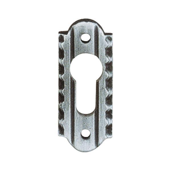 Kampmann SCHÖSSWENDER Zylinderrosette PZ, oval, 28 x 70 mm, schwarz passiviert