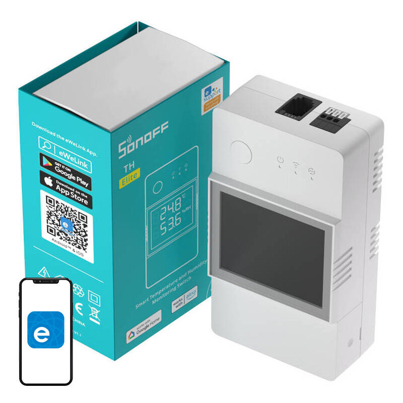 Sonoff TH Elite Smart Temperatur- und Feuchtigkeitsüberwachungsschalter