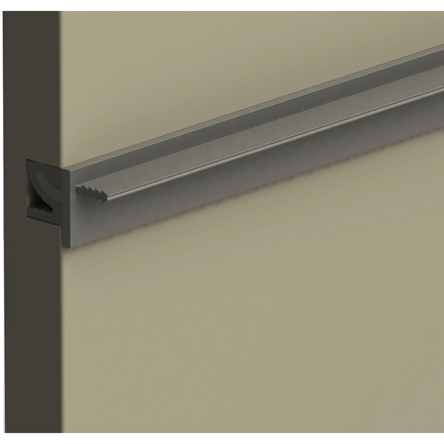 ALU-STYLE Wall Sys Tablar-/Korpusträger 19 mm Aluminium