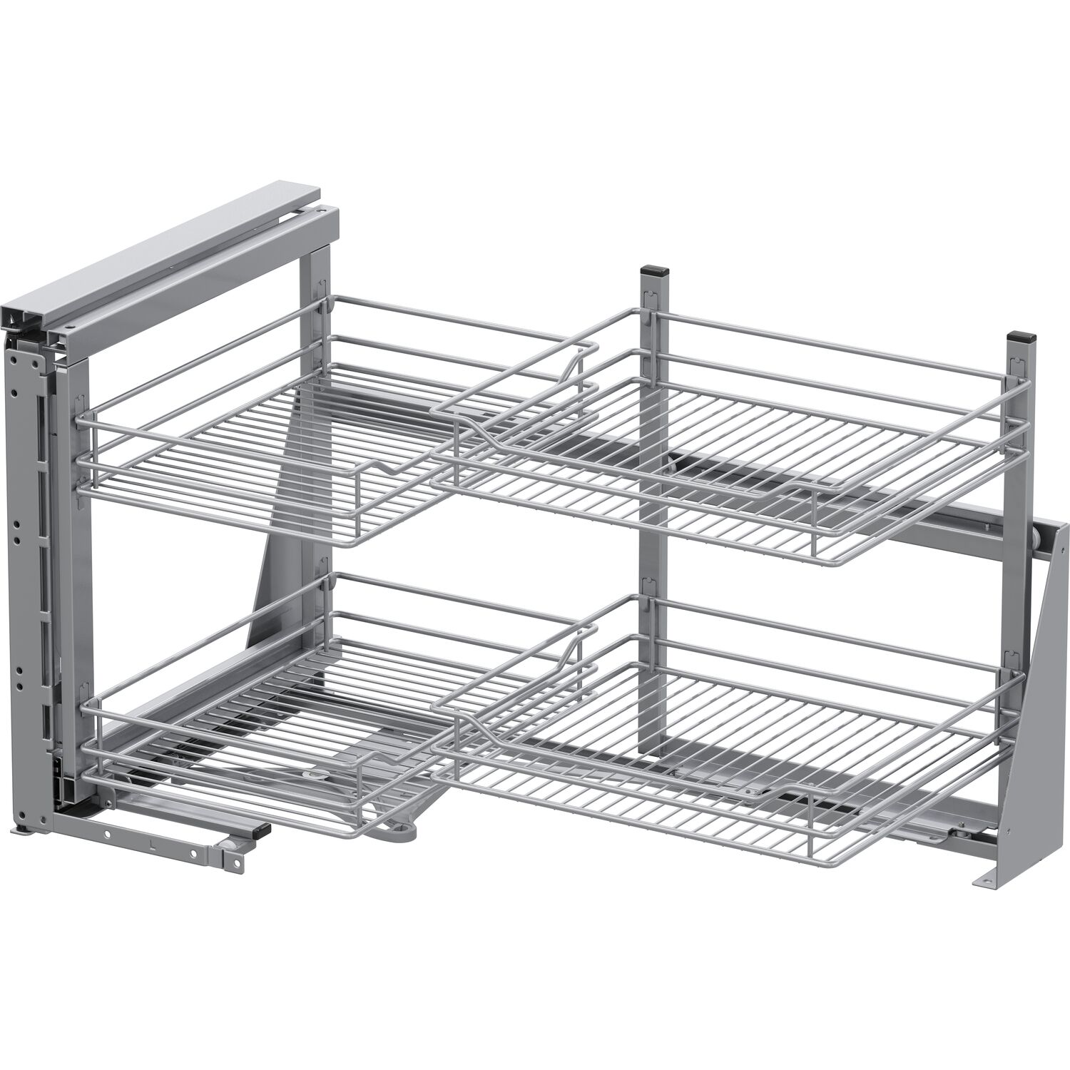 Vauth-Sagel VS COR Fold Eckauszug Set Classic KB 900 mm links Silber