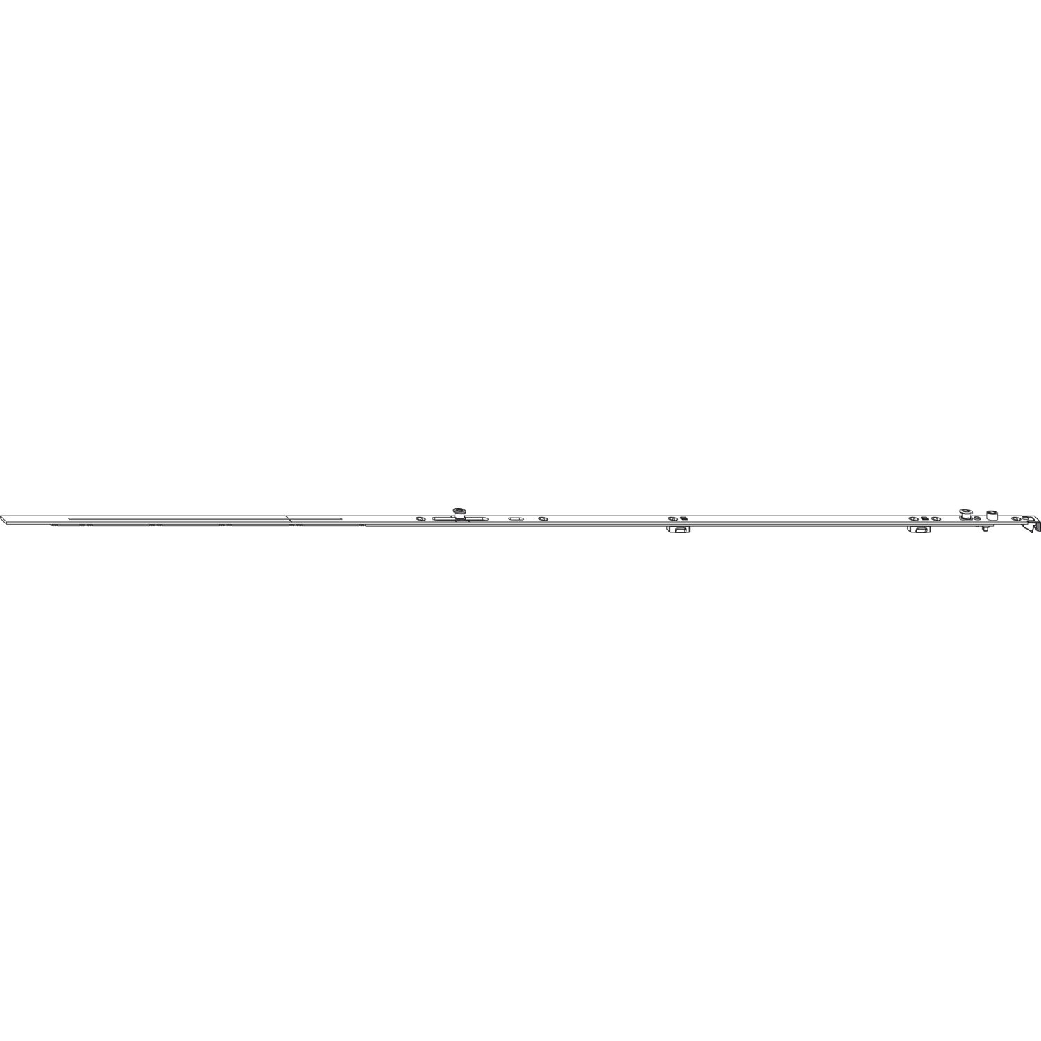 Maco #205941 MACO MM Drehbandstulp ablängbar, FFB 801-1050 mm, 1 iS-Zapfen, silber (205941)