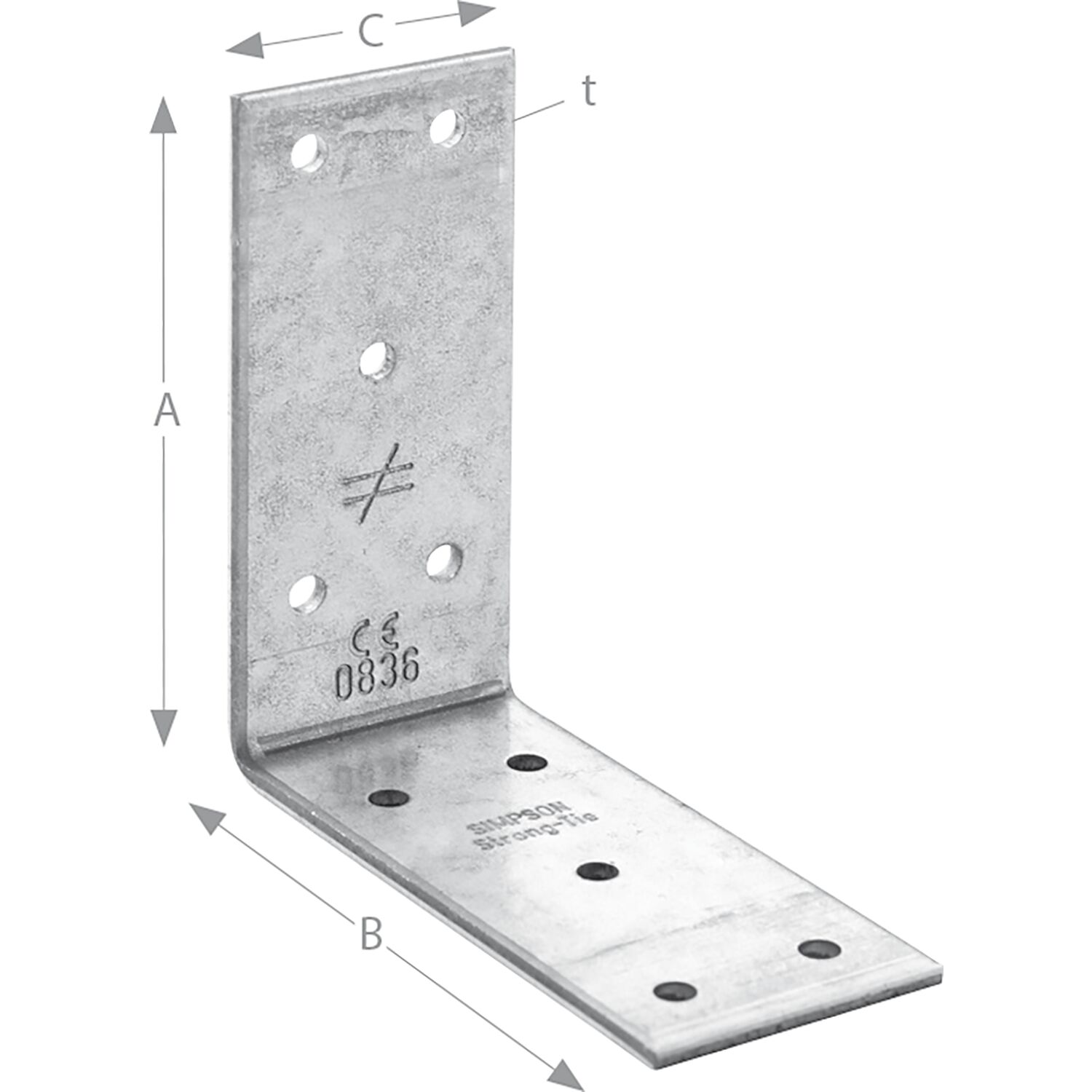 Simpson Winkelverbinder ABB 40390 / 93x93x40mm feuerverzinkt