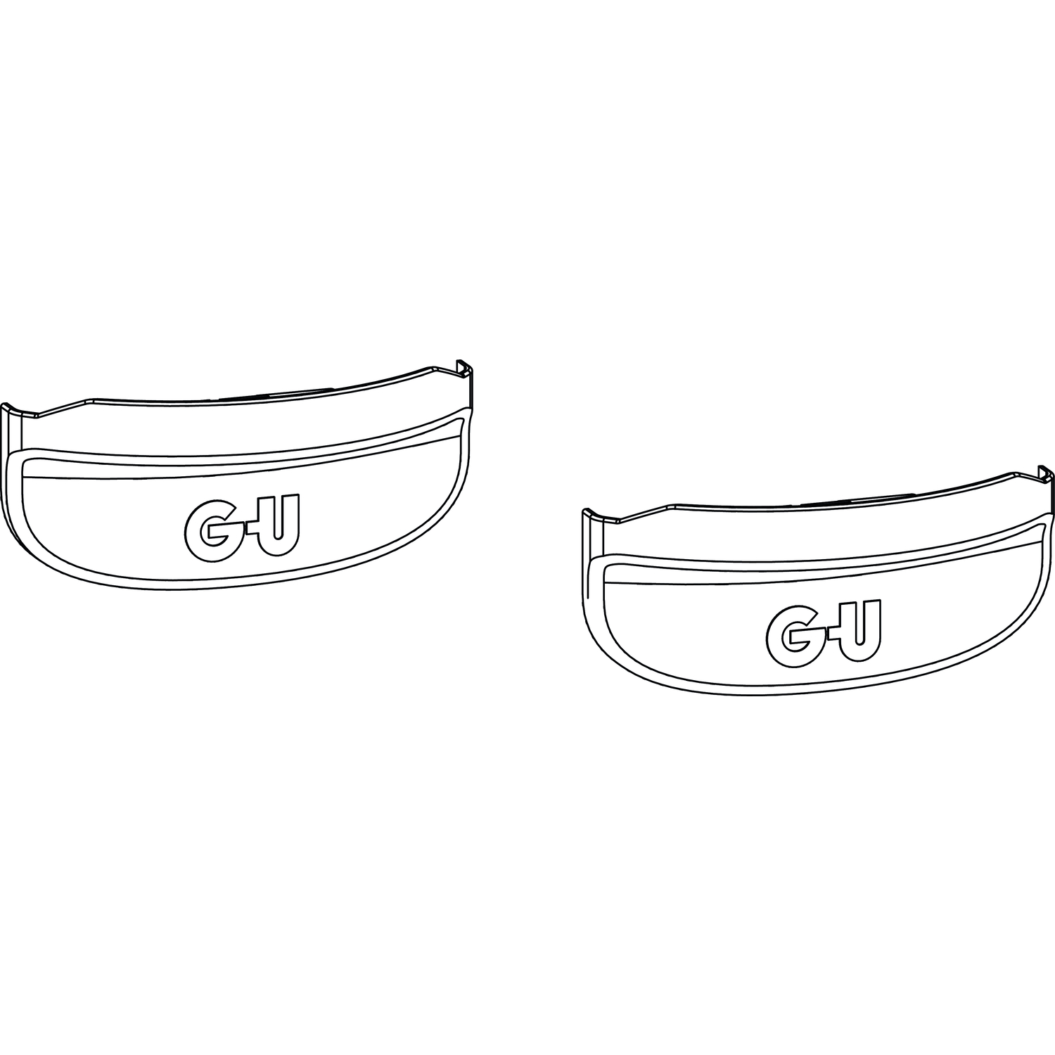 GU -966 PSK oZ Grundkarton Scheren-Abdeckkappe, silber
