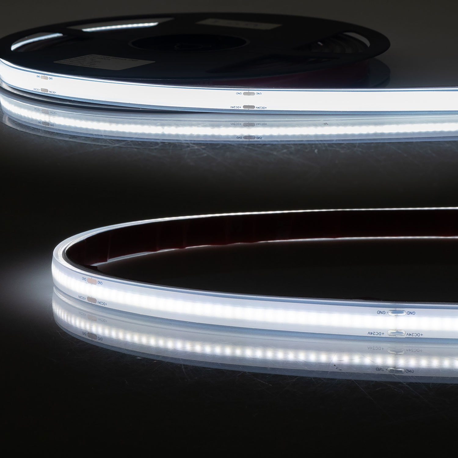ISOLED LED AQUA COB965 Linear Flexband 24V DC 8W IP68 6500K 5m Rolle 480 LED/m